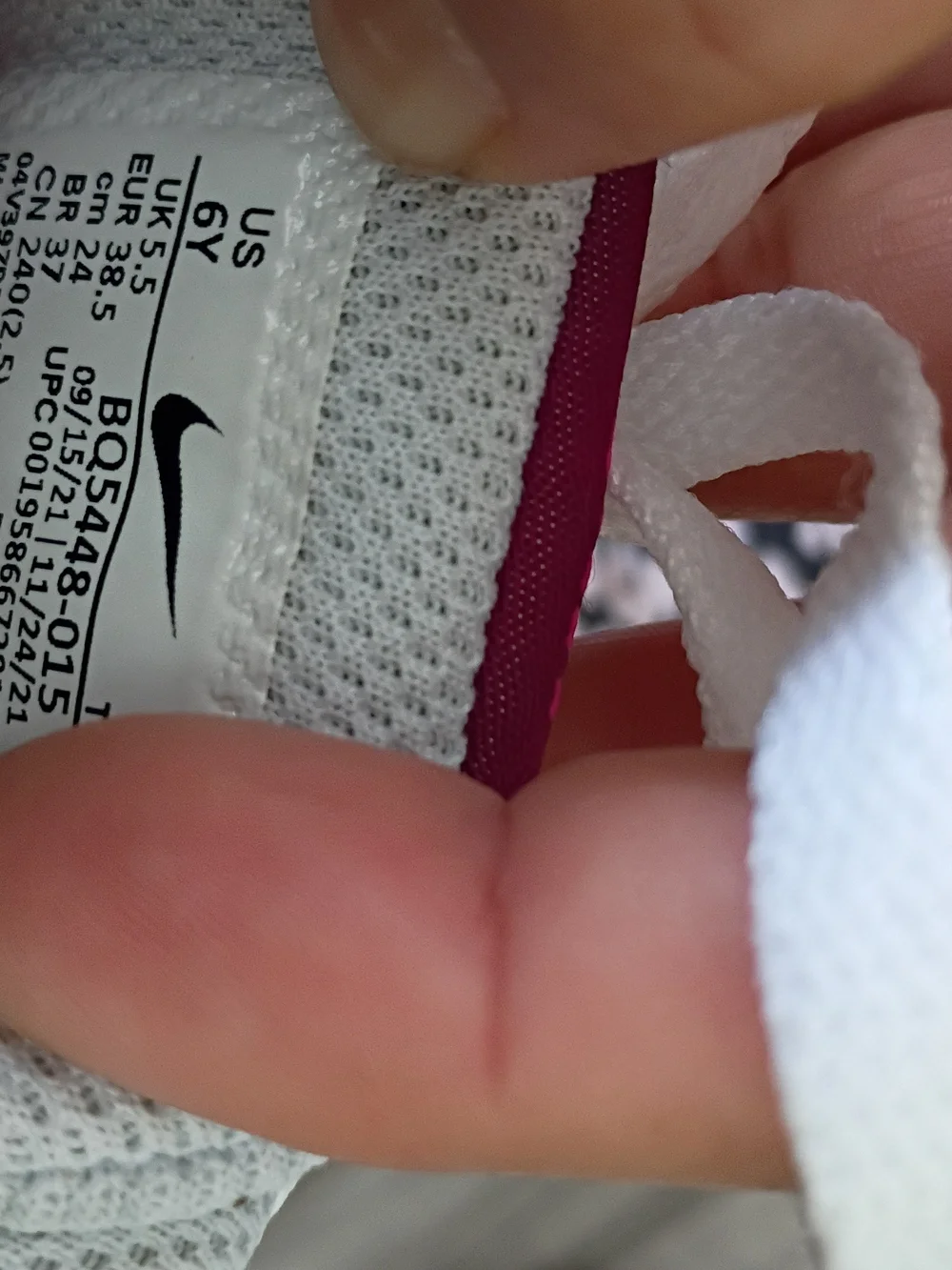 Nike Women's Sneakers with Pink Swoosh
